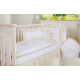 Conjunto de cama bebé  5 elementos urso estrela creme